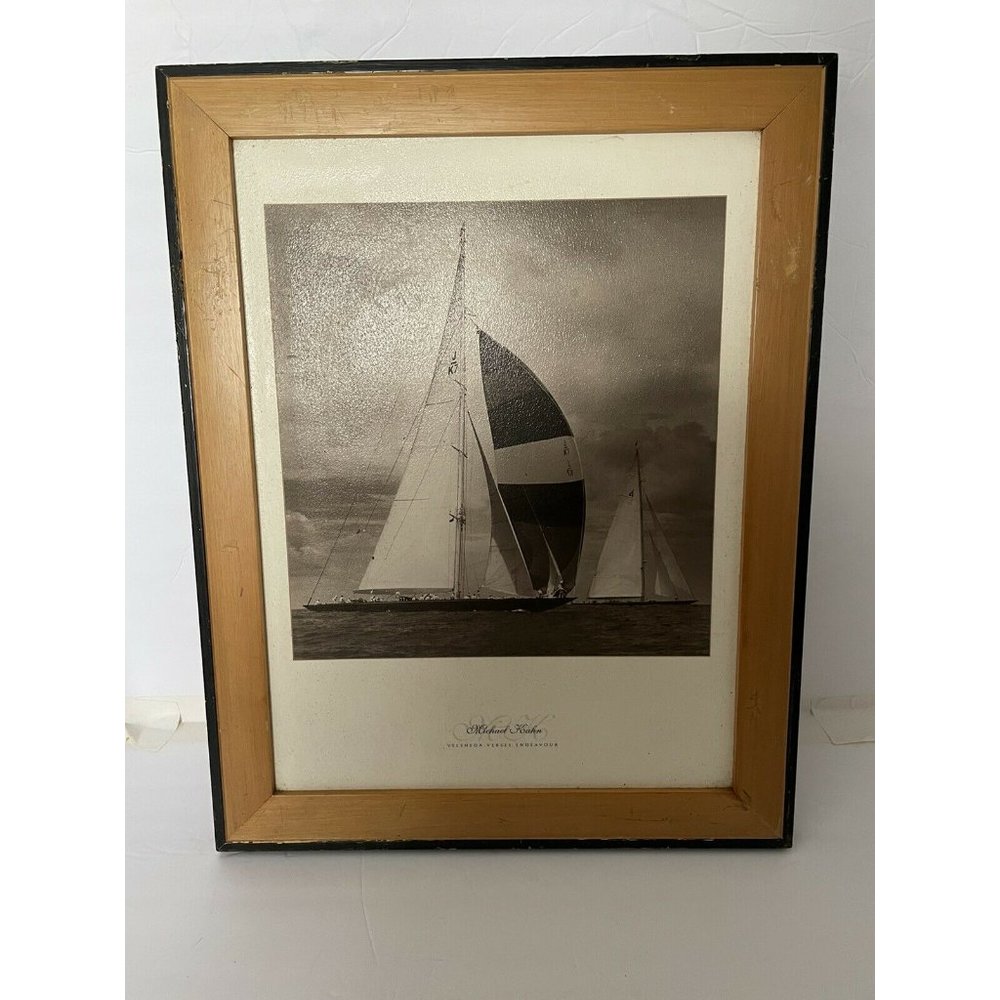Michael Kahn Black and White Sailboating Photo